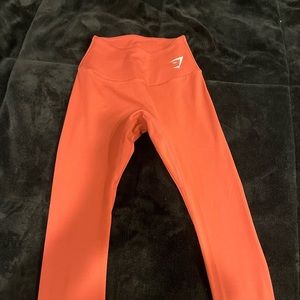 pinkish orange gymshark leggings